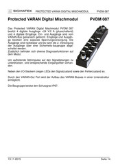 SIGMATEK PVDM 087 Handbuch