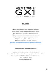Easypix GoXtreme Dual Gimbal GX1 Anleitung