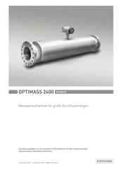 KROHNE OPTIMASS 2400 Handbuch