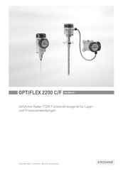 KROHNE OPTIFLEX 2200 F Handbuch