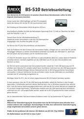 Arexx BS-510 Betriebsanleitung