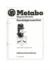 Metabo MagnumBs 0633 Gebrauchsanweisung