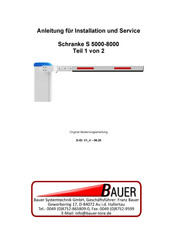 Bauer S 6000 Anleitung Für Installation Und Service