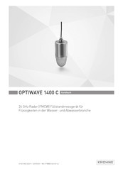 KROHNE OPTIWAVE 1400 Handbuch