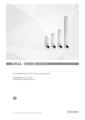 Krohne DK46 Zusatzanleitung