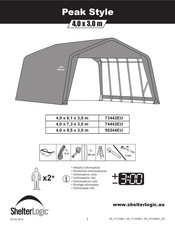 ShelterLogic Peak Style 73442EU Aufbauanleitung