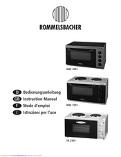 Rommelsbacher KML 3001 Bedienungsanleitung