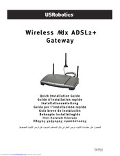 USRobotics Wireless Ndx ADSL2+ Gateway Installationsanleitung