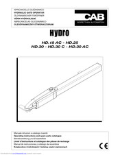 CAB HYDRO HD.18 AC Betriebsanleitung Und Ersatzteilliste
