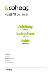 ecofort ECOheat HeatBAR comfort+ Anleitung