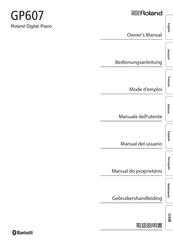 Roland GP607 Bedienungsanleitung