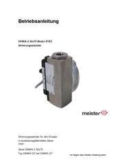 Meister DKM/A-2 Serie Betriebsanleitung