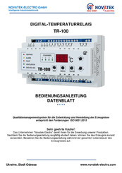 Novatek-electro TR-100 Bedienungsanleitung