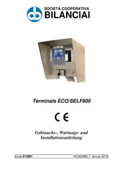 Bilanciai ECO 800 Gebrauchs-, Wartungs- Und Installationsanleitung