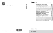 Sony CyberShot DSC-RX100III Gebrauchsanleitung