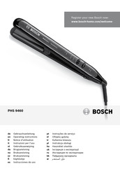 Bosch ProSalon SleekStylist PHS9460/01 Gebrauchsanleitung