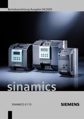 Siemens SINAMICS G110 Betriebsanleitung