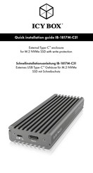 RaidSonic Icy Box IB-1816M-C31 Schnellinstallationsanleitung