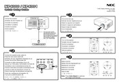 NEC NP4100W Schnellinstallationsanleitung