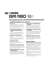 Boss BR-1180 Zusätzliche Funktionen