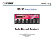 Boss RC-50 Loop Station Bedienungsanleitung