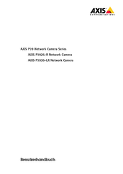 Axis P39 Serie Benutzerhandbuch