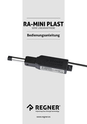Regner RA-MINI PLAST Serie Bedienungsanleitung