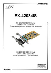 Exsys EX-42034IS Anleitung