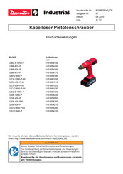 Desoutter ELC12-600-P-W Produktanweisungen