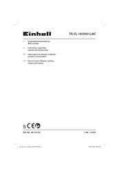 EINHELL TE-CL 18/2500 LiAC Originalbetriebsanleitung