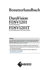 Eizo FDSV1201T Benutzerhandbuch