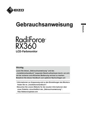 Eizo RadiForce RX360 Gebrauchsanweisung