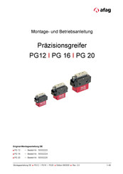 afag PG20 Montage- Und Betriebsanleitung