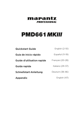 Marantz professional PMD661 MKIII Schnellstartanleitung