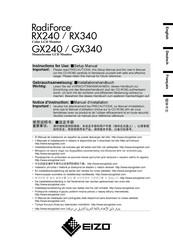 Eizo Radiforce RX240 Installationshandbuch