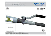 Textron Company Klauke HK120 U Bedienungsanleitung