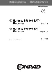 Conrad Eurosky SR 401 Bedienungsanleitung