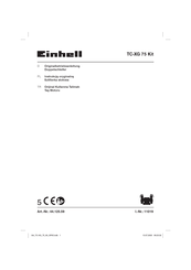 EINHELL TC-XG 75 Kit Originalbetriebsanleitung