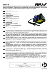 DEDRA DED7540 Bedienungsanleitung Mit Garantiekarte