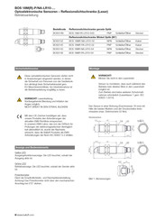 Balluff BOS 18M-P/NA-LR10 Serie Betriebsanleitung