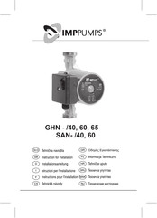 IMPPUMPS GHN-60 Installationsanleitung