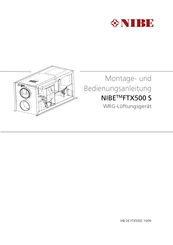Nibe FTX500 Montage- Und Bedienungsanleitung