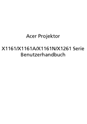 Acer X1261P Benutzerhandbuch