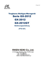 Riken Keiki GX-2012GT Bedienungsanleitung