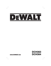 DeWalt DCH363 Bersetzt Von Den Originalanweisungen