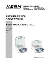 KERN ADB-A Serie Betriebsanleitung