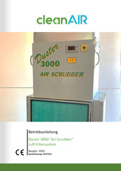 cleanAIR Duster 3000 Air Scrubber Betriebsanleitung