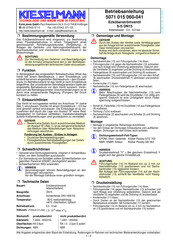 Kieselmann 5071 015 060-041 Betriebsanleitung