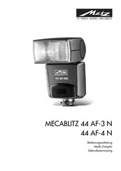 Metz MECABLITZ 44 AF-3 N Bedienungsanleitung