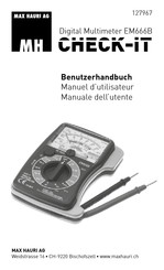 Max Hauri EM666B CHECK-IT Benutzerhandbuch